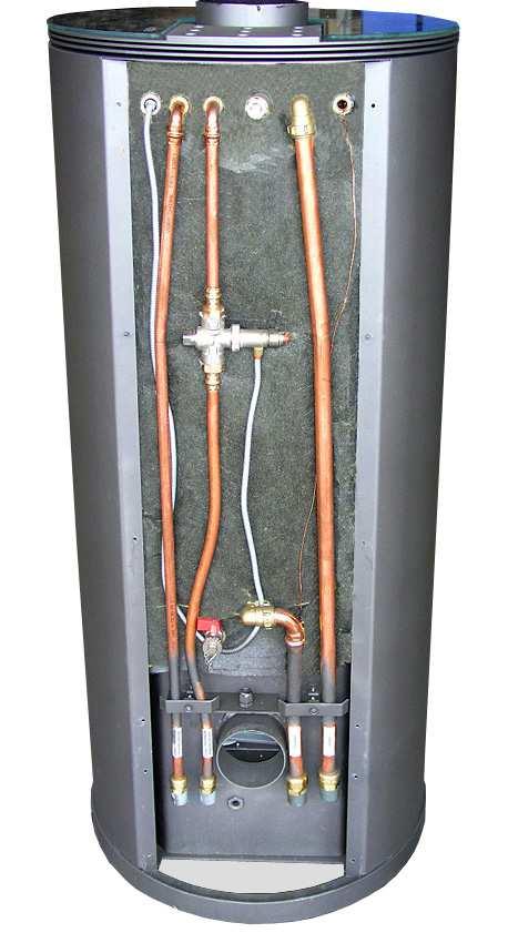 Installation / Anschluss Tauchhülse Wasser-Wärmetauscher: Messstelle Temperatur im Wärmetauscher. Für Einbau externer Kesselfühler F1 bzw. Wodtke FKY-Fühler.