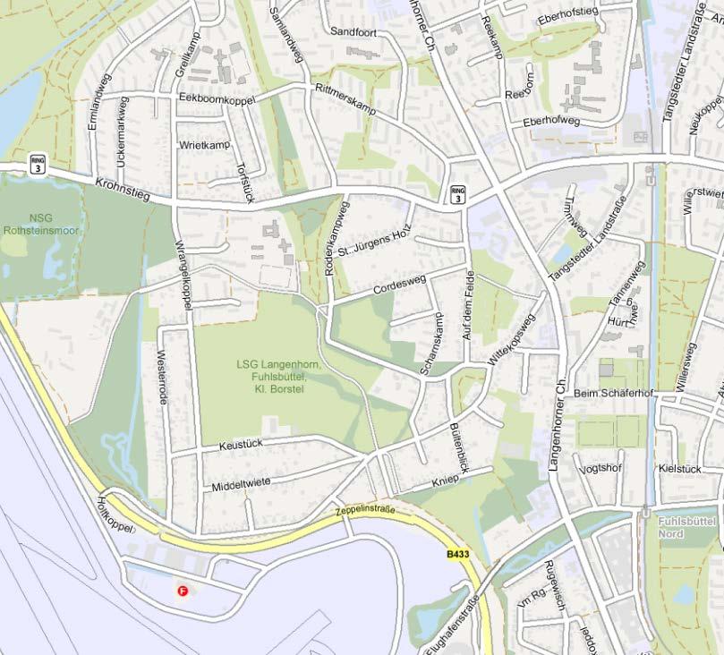 Lageplan und Auszug aus Flurkarte Basis der Darstellung: Auszug aus der Stadtkarte, vervielfältigt mit