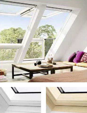 Produktdatenblatt GDL im Handumdrehen ein Platz an der Sonne Produktbeschreibung und -vorteile Zweiflügeliges Dachfenster, das sich zu einem Dachaustritt öffnen lässt.