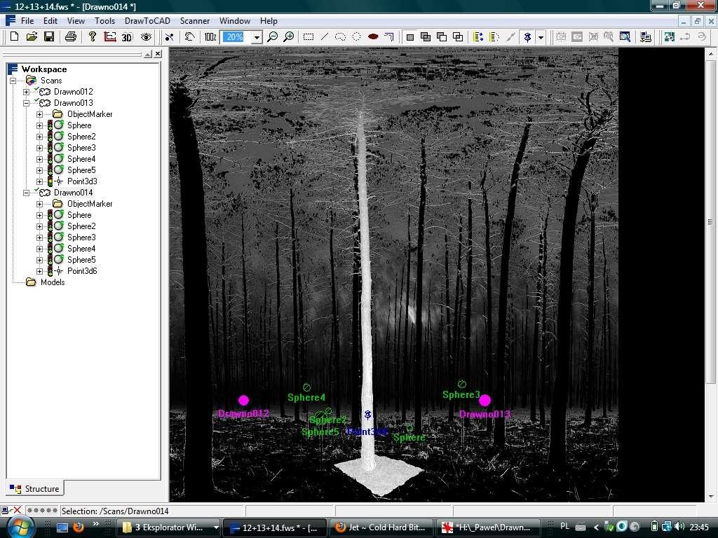 Modellbäume Software: FARO Scene Terrestrisches