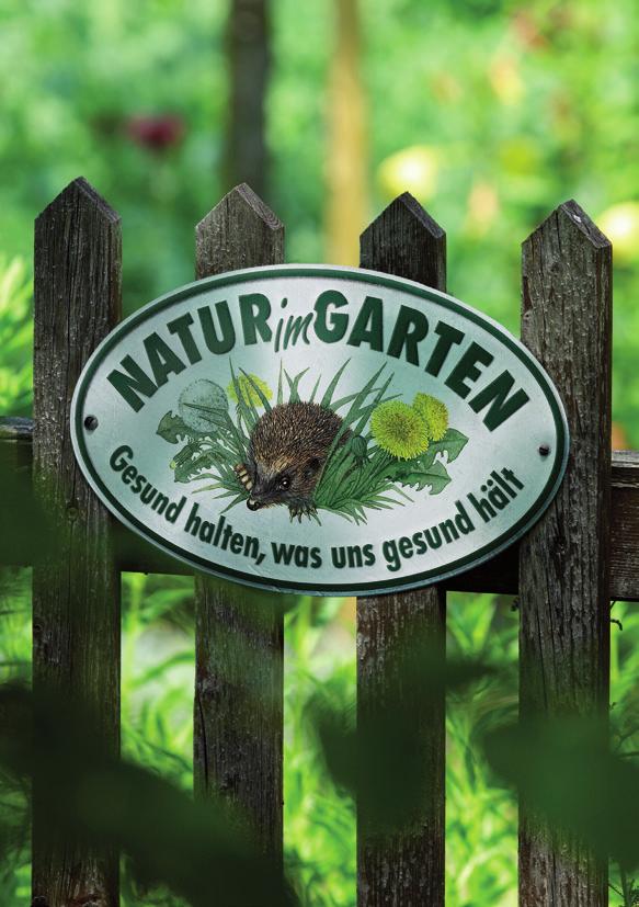 Natur im Garten Der Weg zur Plakette Eine