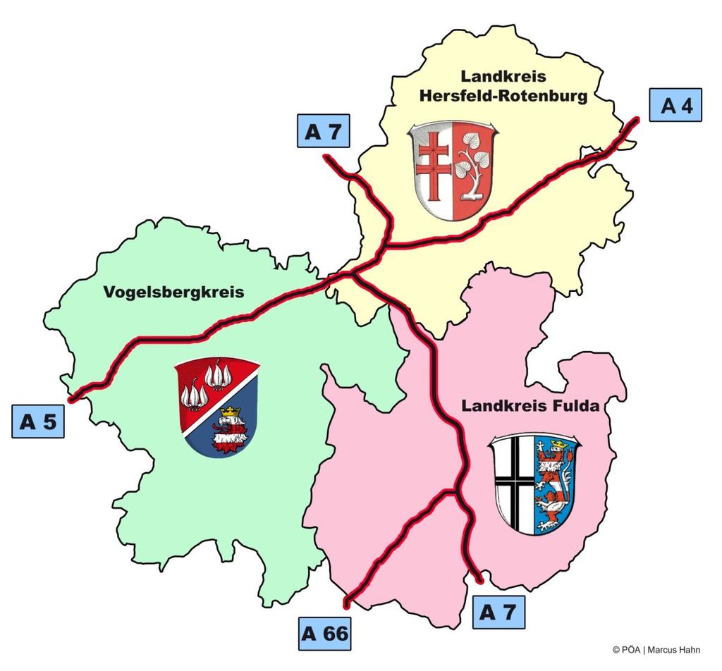 /km² Straßennetzstruktur: 14-17 Bundesstraßen: 18-24 475 km Landstraßen: 1330 km Kreisstraßen: 25-64 959 km Autobahnen: 65 und mehr 246 km sowie LK Werra-Meißner 11,634 km Gesamt LK Schwalm-Eder