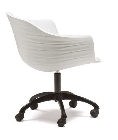 For supplies of more than 50 pieces are available other colors. Petit fauteuil en polyuréthane avec différentes bases.