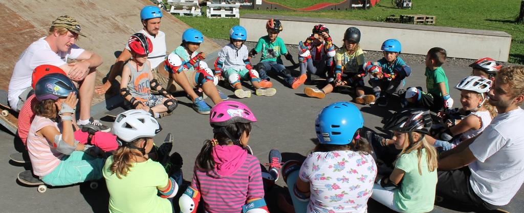 Skateunterricht für Schulklassen Sommer 2016 Vision ein