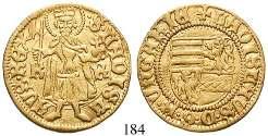 Lilie / Johannes der Täufer, Beizeichen Krone. Gold. Friedb.3; Huszar 512.