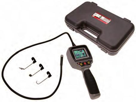 Endoskop-Farbkamera mit TFT-Monitor Prüfwerkzeuge / Testgeräte / Reifendienst / Radmuttern-Schlüssel - Farbdisplay: 5,8 cm / 2,31" - Auflösung Display: 960 x 240 Pixel - Auflösung Kamera: 640 x 480
