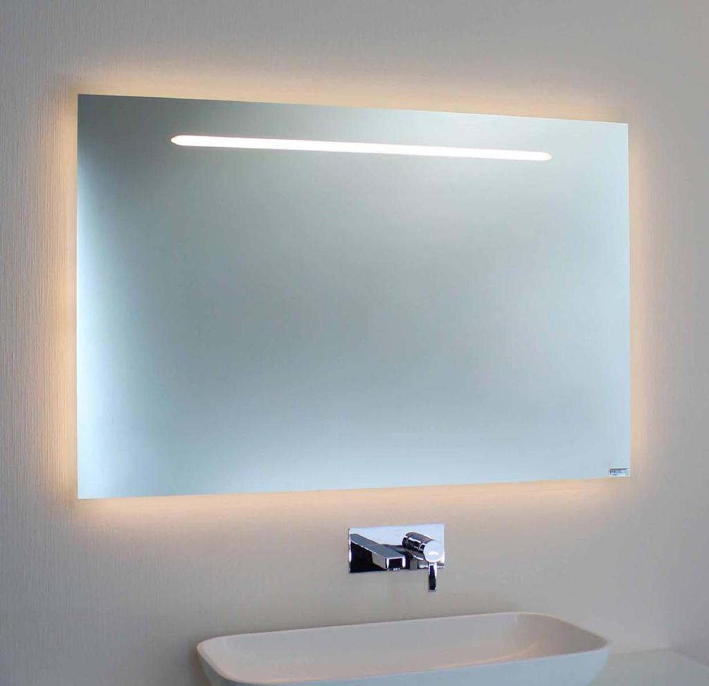 Badspiegel LED mit Ambientebeleuchtung - Individuell nach Ihrem Maß Modell 00-06.