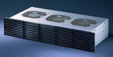 Wärmeabfuhr Mit Axial- oder Radiallüftern Für Spannungen 230 V AC, 115 V AC oder 24 V DC CE- Zulassungen 19"-Umlüfter 19"-Umlüfter, Höhe 1 HE 230 V AC, 115 V AC
