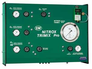 Nitrox / Trimix 73 Mischkonsolen Nitrox / Trimix Classic und Pro Mischkonsolen, TÜV geprüft Konsolen zur Wandmontage für sicheres und schnelles Gasmischen nach der Partialdruckmethode.