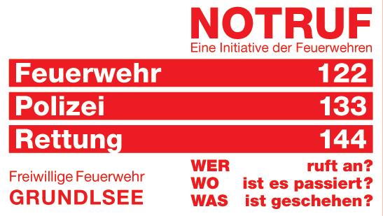 Aufkleber aus wetterfester Folie Die NOTRUFNUMMERN werden auf Ihre Feuerwehr abgestimmt! 0, 31 Art.-Nr.