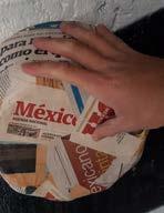 build piñatas with engrudo and periódicos viejos and
