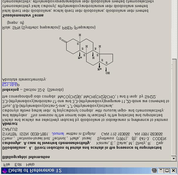 Textstellenbeispiel Suche über Explore by Chemical Substance Substance Identifier Registry-Nummer des Dihydrotestosterons P = preparation CAS-Registry-Nummern: