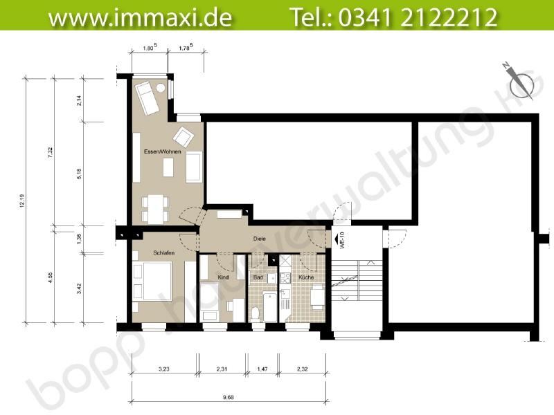 Bauhr: 1900 Zimmerzahl: 3 Wohnfläche (ca.): 66,87 m² Hausgeld (ca.