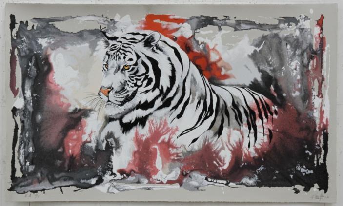 Tiger auf der Lauer Nr: 193 Jahr: 2011 Auflage: Material: 90 Exemplar plus