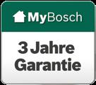 Garantieverlängerung auf drei Jahre Sichere dir eine Verlängerung der Garantie auf drei Jahre, indem du einfach deine Bosch Geräte für Haus- und Garten auf der Website www.mybosch-tools.