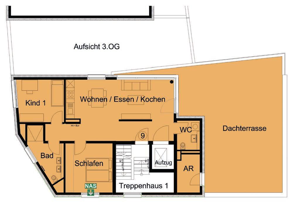 1. Bauabschnitt: Haus 1 und 2 mit 23 attraktiven Mietwohnungen im Zentrum von Lahr Haus 1 Wohnungsdaten 4.