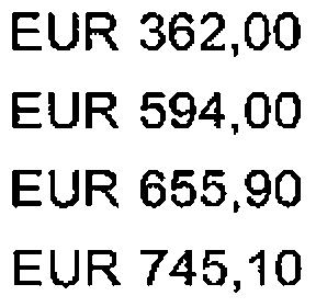 EUR c) bis zu 3,50 EUR d) über 3,50 EUR Jährlicher Vierteljährlicher Monatlicher