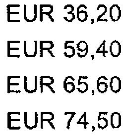 EUR 163,40 EUR 180,40 EUR 204,90 EUR 36,20 EUR 59,40 EUR 65,60 EUR 74,50 Für