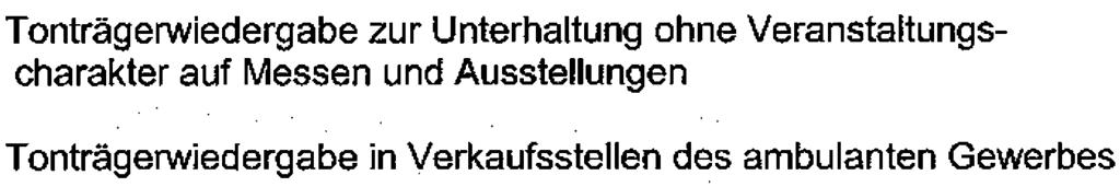 ~ 111111 111 ~ 11 In:;11 GEMA Gesellschaft für musikalische Aufführungsund mechanische Vervielfältigungsrechte 01.01.2004 (44) g~~/c., - / A... mit Tonträgerwiedergabe Nettobeträge zuzüglich z. Zt.