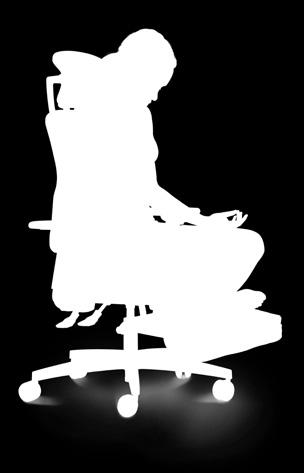 Sitzpositionen Vollgepolsterte Sitzschale mit integriertem Body-Balance-Tec