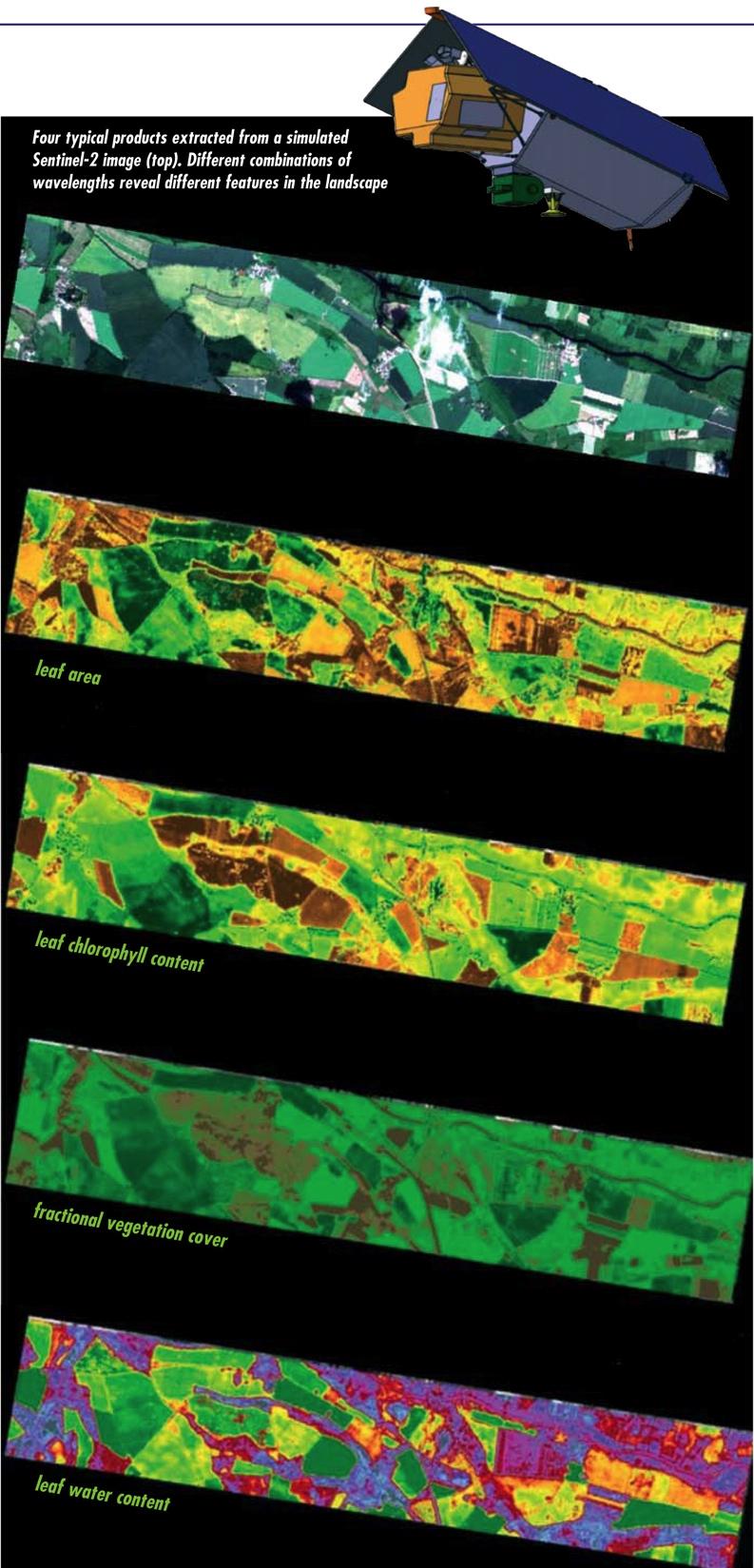 Sentinel-2 applications Agriculture, Forestry and Range!" e.g. discriminating vegetation type & state Land Use/Cover Changes!" e.g. monitoring urban growth Geology!" e.g. mapping geologic landforms Hydrology!
