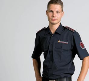 Feuerwehrsignet Baden-Württemberg Hinweise zur Verwendung HEMD, BLUSE, POLOSHIRT, T-SHIRT UND SWEATSHIRT: Das blaue