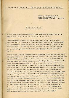 32 Sonderthema: 70 Jahre BFW 1946 Zur Information der Mitglieder wird der VFW-Informationsdienst ins Leben gerufen, später Die Freie Wohnungswirtschaſt (FWW) wegen papierknappheit noch in sehr