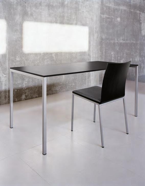 Ausführungen Tisch- und Stuhl-Gestell aus verchromtem Quadrat- oder