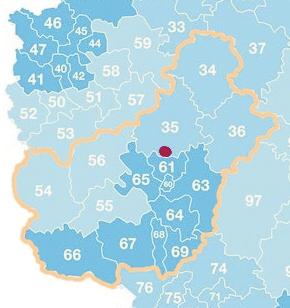 Ihr Partner für Präzisions-Werkzeugmaschinen zum Spitzenlos-, Universal-Rund- und Flachschleifen Standort und Verkaufsgebiete Die Karte zeigt unsere Verkaufsgebiete mit der Stadt Frankfurt am Main