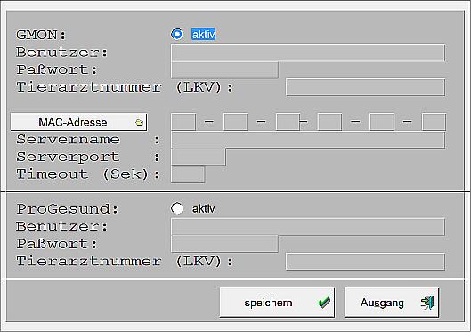 GMON Rind - ProGesund Sie dient vorerst dem Datenaustausch mit den LKV s der Länder Baden-Württemberg (GMON Rind) und Bayern (ProGesund). Gesendet werden die Diagnosen von gespeicherten Abgabebelegen.