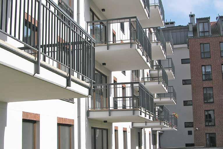 Egcobox Kragplattenanschluss Auskragende Balkone Frei auskragende Balkone verleihen dem Bauwerk Leichtigkeit.