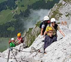 60 61 60 Familien Familien Klettersteige mit Kindern gehen, 17. 18.6.2017 Seit einigen Jahren