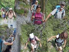 Dort kamen einige unserer Mitstreiter an ihre Grenzen, denn die Strecke ist keine einfache Wanderung mehr, sondern schon eine währschafte Bergtour.