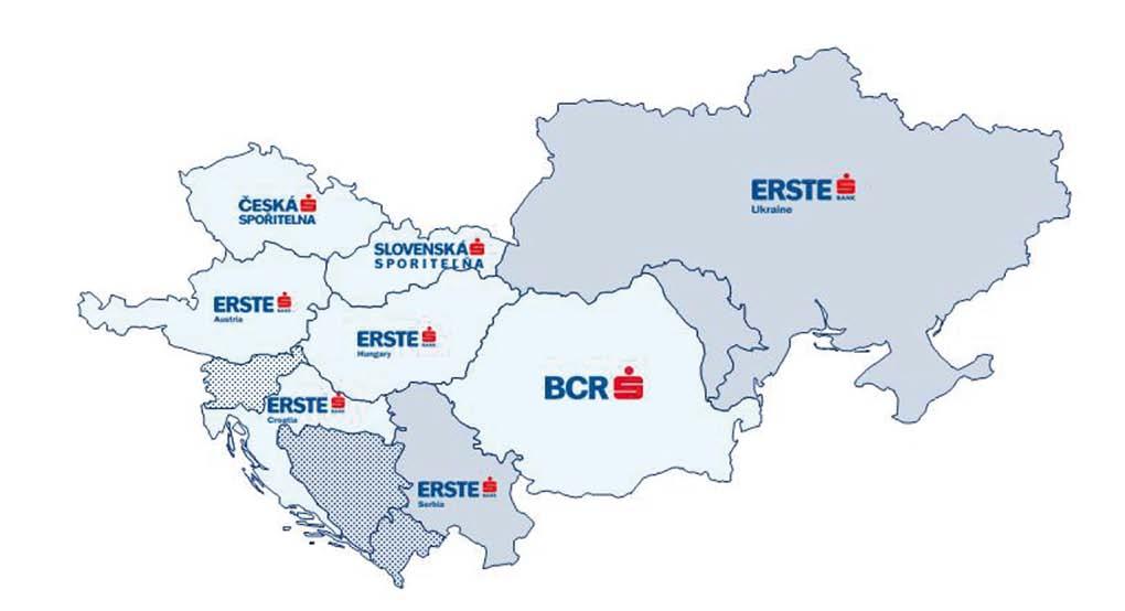 Despre Erste Group 3. Despre Erste Group Din anul 2006, BCR este membră a Erste Group. Erste Group este unul dintre liderii în furnizarea de servicii financiare din Europa Centrală și de Est.