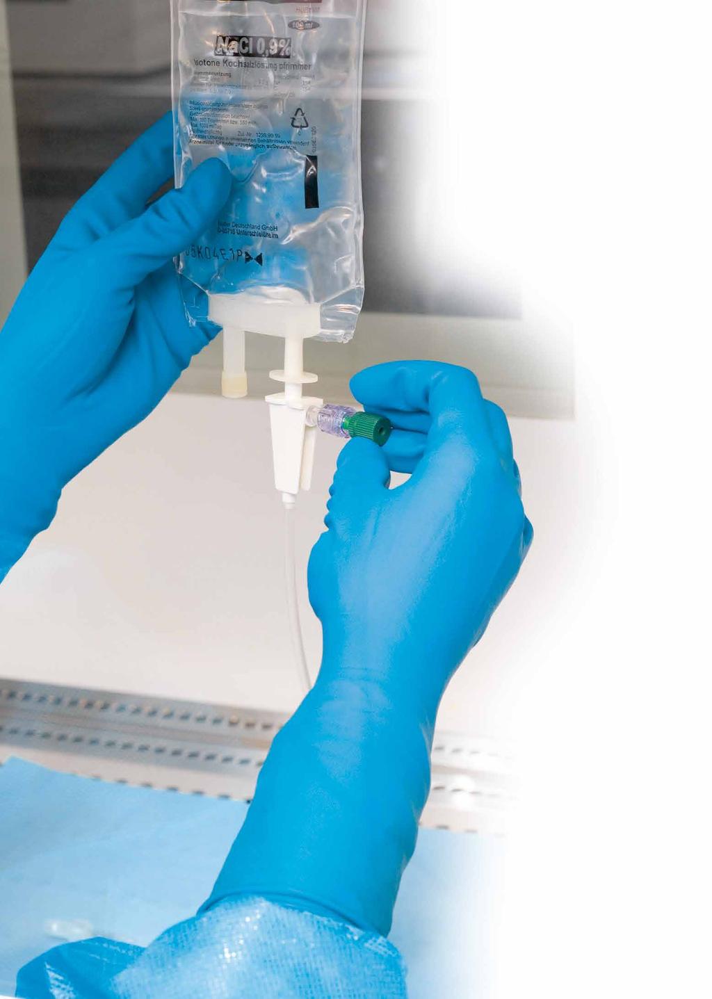 Chemoprotect Die Chemoprotect Produktreihe bietet den sicheren und zuverlässigen Schutz des Personals bei der Handhabung von Zytostatika.