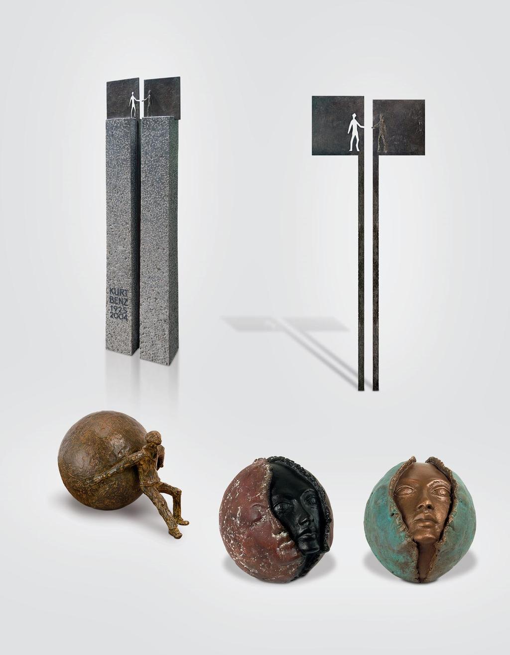 Nr. 84141»Stele«Rechts: 171x22x1 cm Links: 173x22x1 cm Limitierung: 49 Stück Bildhauer: K. H. Spiekermann Nr.