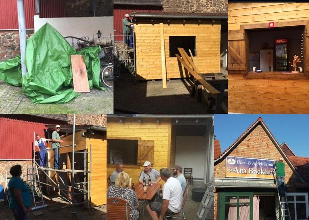 Pachtvertrag Inhaber der Gebäude rund um das Backhaus also auch des Innenhofs ist die Gemeinde Limeshain.