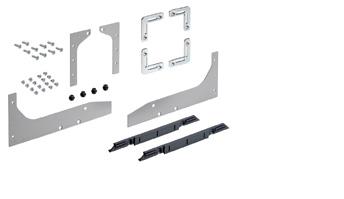 SlideLine M / Vorliegende Türposition Systemkomponenten Hett CAD Ergänzungsset für gedämpfte 19 mm Aluminiumrahmentüren Set enthält alle erforderlichen Ergänzungskomponenten zur Montage 1 gedämpften