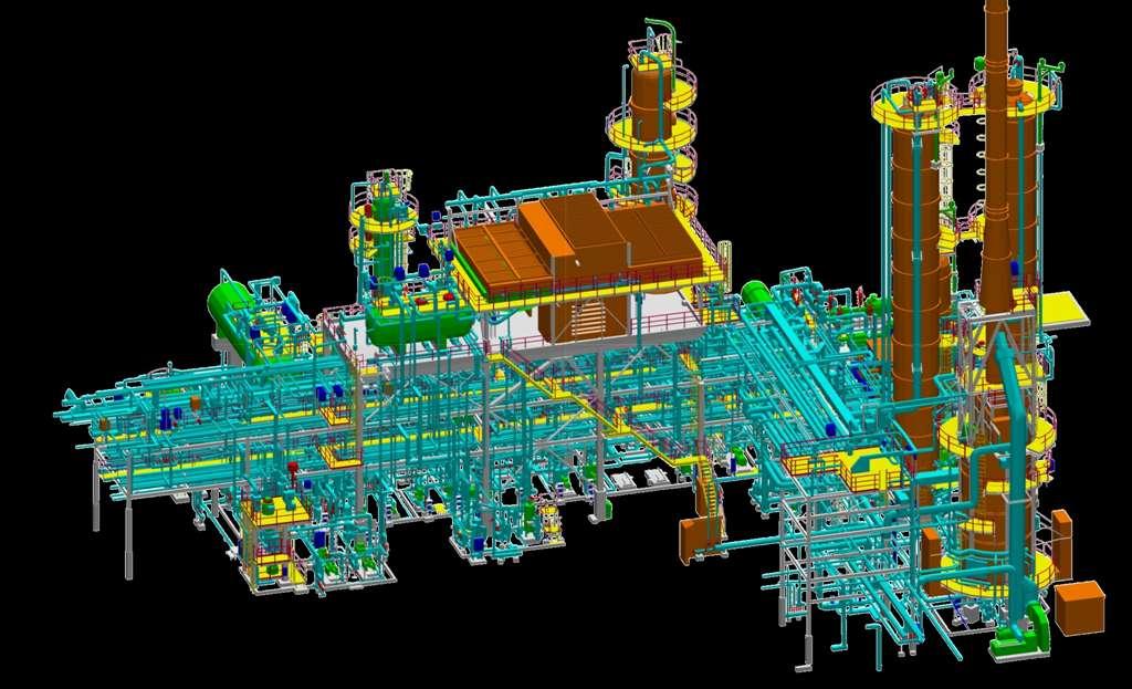 Terrestrisches 3D Laserscanning - Anlagen Referenzen Raffinerie Schwedt