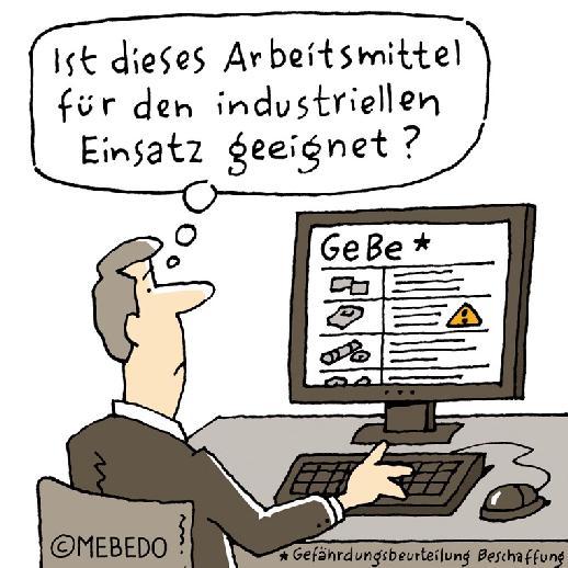 Bewertung der Beschaffung 3 Gefährdungsbeurteilung (3) Die Gefährdungsbeurteilung soll bereits vor der Auswahl und der Beschaffung der Arbeitsmittel begonnen