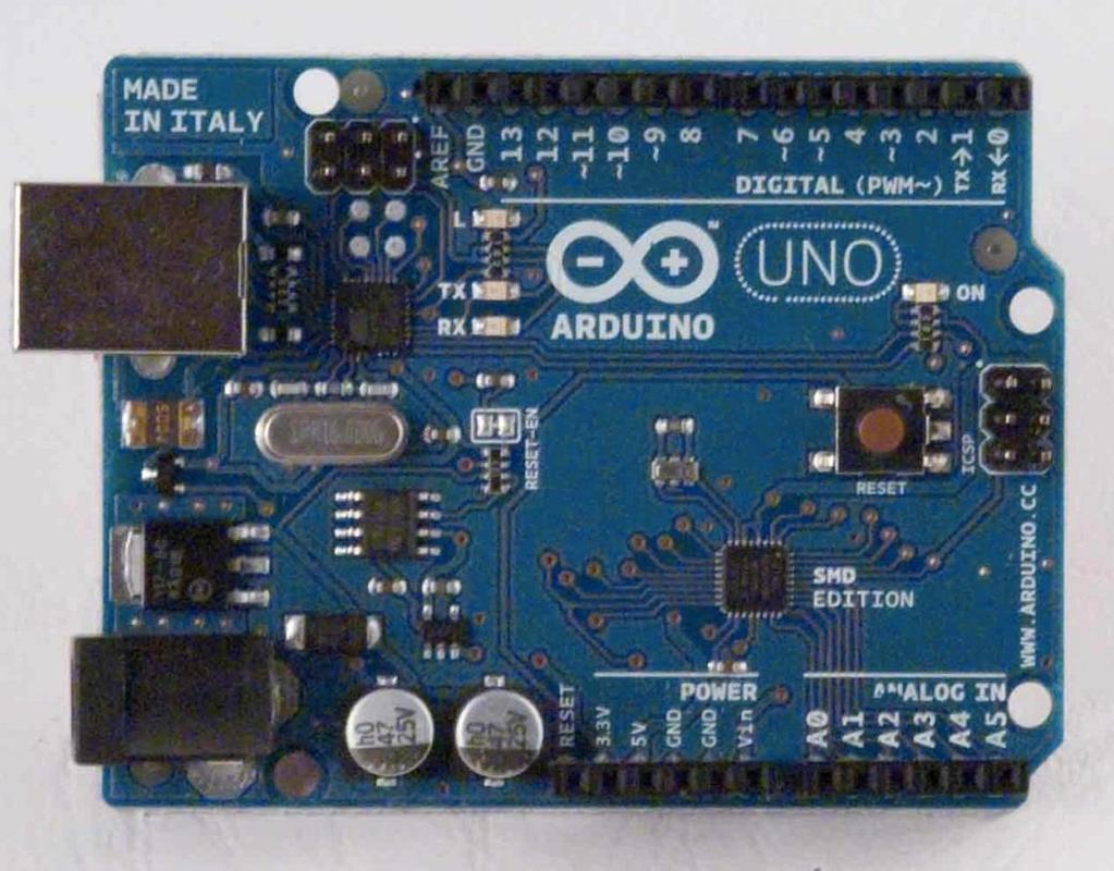 Die beiden Hauptkomponenten: Arduino-Hardware