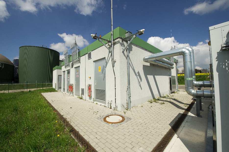 Biogaseinspeisung Im Geislinger Gewerbepark Schwäbische Alb wurde im Jahr 2014 eine moderne Biogaseinspeiseanlage durch die EVF in Betrieb genommen.