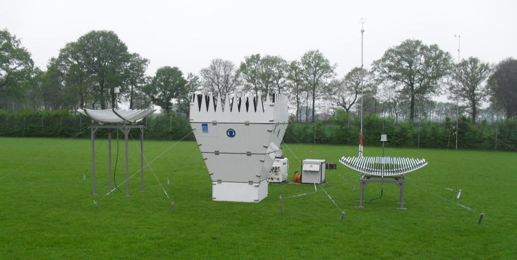 Abbildung 1: SODAR-RASS-System Im Anschluss an die Messungen wurde die Messsituation nach den Vorgaben der DIN ISO 9613-2 abgebildet und das anlagenverursachte Geräusch rechnerisch ermittelt.