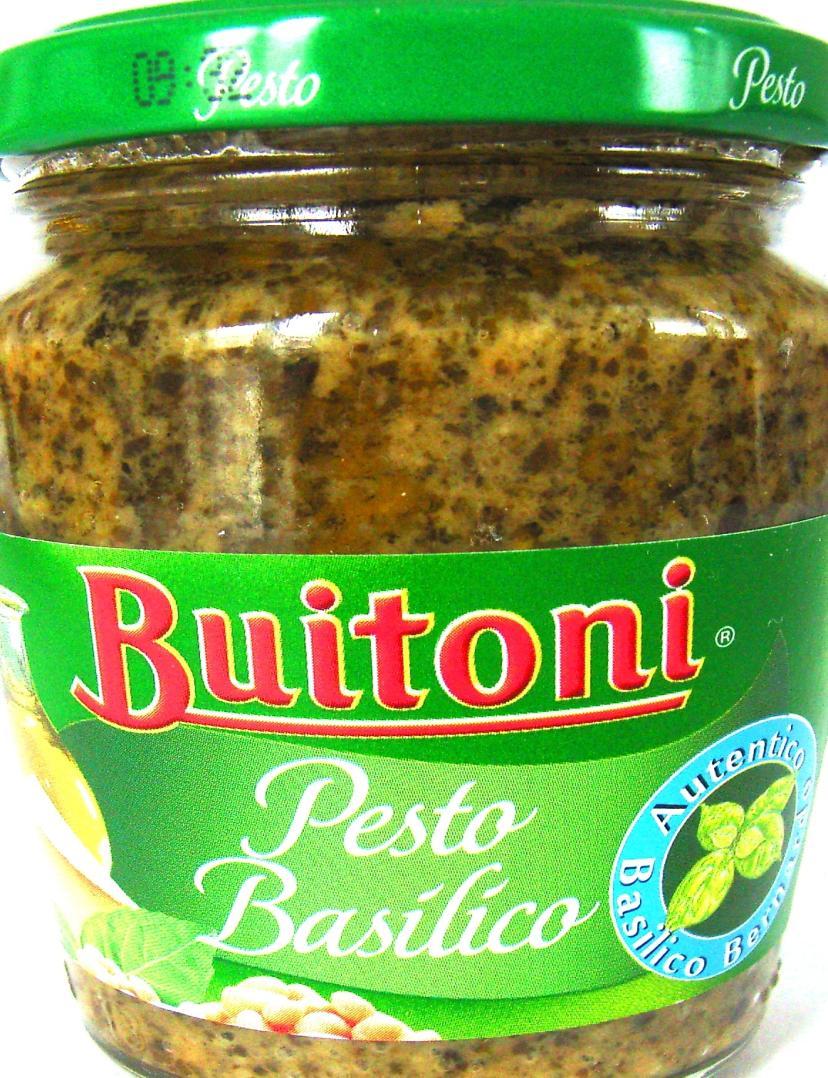 9 100% Pesto (Pesto alla genovese) mit den original Zutaten wie Pinienkernen, - Billiges Sonnenblumenöl statt Olivenöl: