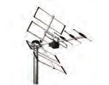 UHF-Antennen Polarisation: Horizontal oder vertikal Neigung einstellbar.
