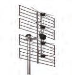 UHF-Antennen Polarisation: Horizontal oder vertikal Neigung einstellbar.