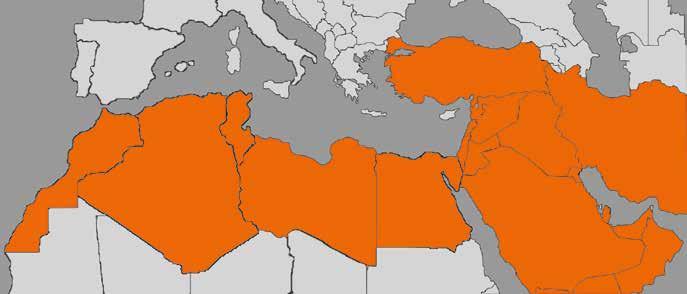 Türkei Marokko Tunesien Syrien Libanon Irak Israel Jordanien Iran Algerien Libyen Ägypten Saudi Arabien VAE 1 Jemen Wirtschaftlichkeit von Photovoltaik in der MENA-Region OMAN Die weltweit steigende