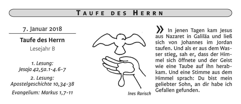 Niedermittlau: Lindenstr., Waldstr., Heinrich-Hofmann-Str., anschl. Anbetung Aussendung der Sternsinger Aussendung der Sternsinger 16.