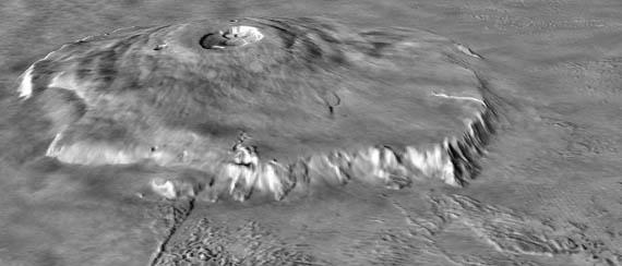 Die Vulkane Mars beheimatet die größten Vulkane des