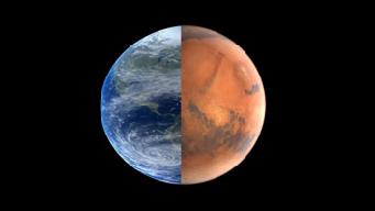 das bedeutet: auf dem Mars ist es kälter als auf der Erde der Mars ist nur halb so groß wie die Erde ein Jahr auf dem